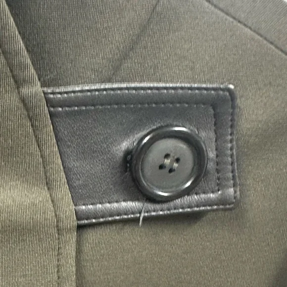 Bailey 44 USA Dark Olive and Black Double Breasted Knit Jacket Womens Medium - Picture 10 of 13